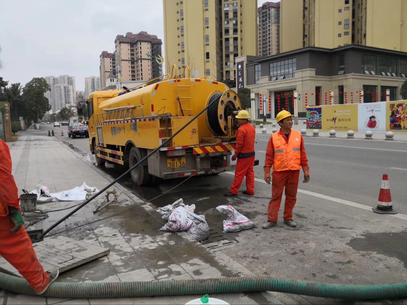 富平排污管道清淤-管道清洗